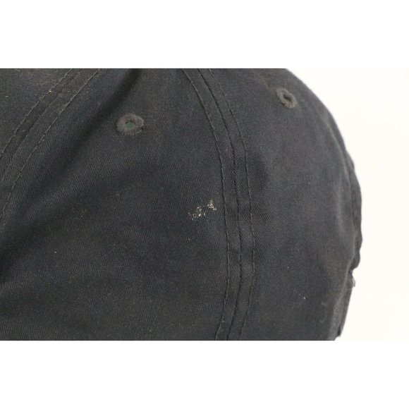 Vintage 90s Distressed University of Michigan Block M Snapback Hat Cap Navy Blue - Picture 4 of 9